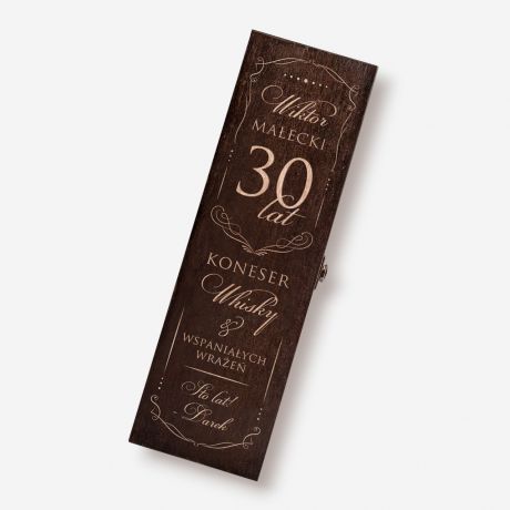 Skrzynka do whisky PREZENT NA 30 URODZINY dla ma prezent na 30 urodziny dla mczyzny