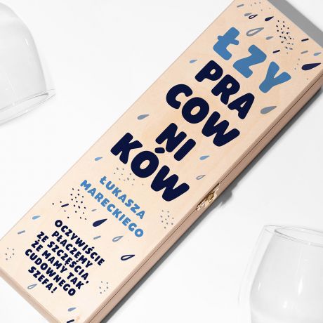 Skrzynka na wdk ZY PRACOWNIKW mieszny prezent dla szefa 