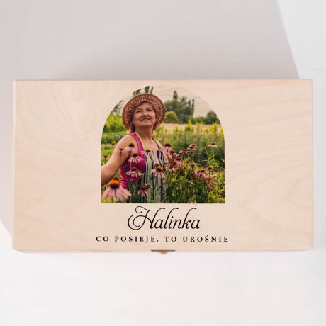 Skrzynka z narz�dziami ogrodowymi PREZENT DLA MI�O�NICZKI OGRODU ze zdj�ciem