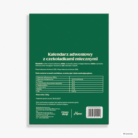 S�odki kalendarz adwentowy TW�J PROJEKT