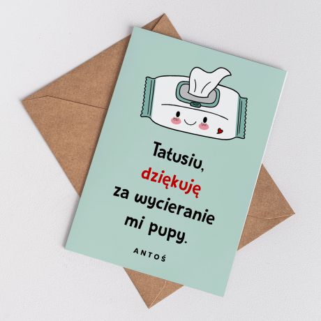 �mieszna kartka dla M�ODEGO TATY
