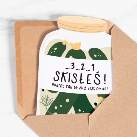 �mieszna kartka na 40 urodziny dla m�czyzny SKIS�E� kartka urodzinowa 40 lat upominek na 40 urodziny