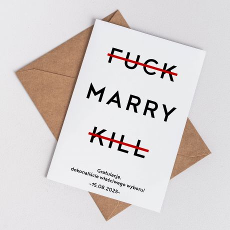 �mieszna kartka z okazji �lubu W�A�CIWY WYB�R kartka na �lub kartka �lubna upominek na �lub upominek �lubny