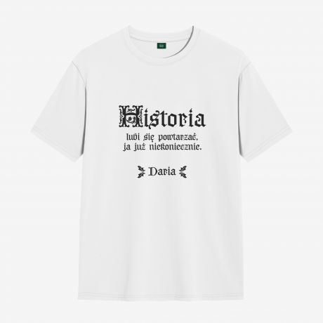 mieszna KOSZULKA DLA NAUCZYCIELKI HISTORII - L prezent dla nauczycielki na zakoczenie roku