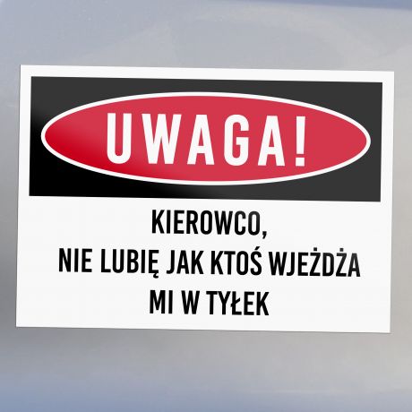 Magnes na auto MIESZNY PREZENT DLA KIEROWCY