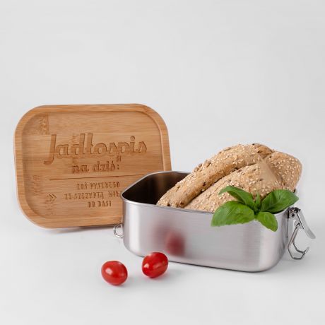 Personalizowany lunchbox JADOSPIS prezent dla ukochanej osoby
