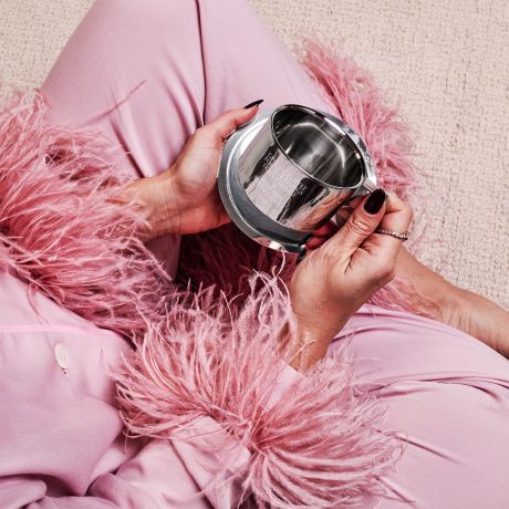 Stalowa filianka ze spodkiem PREZENT DLA KAWOSZA filianka do kawy filianka na kaw prezent dla mionika kawy