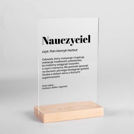 Statuetka dla Nauczyciela DEFINICJA prezent na Dzie Nauczyciela