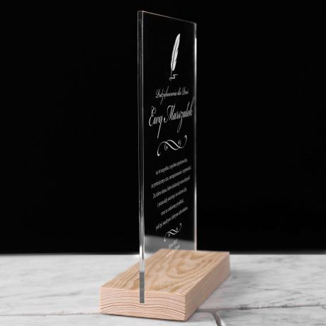 Statuetka dla wychowawcy PODZIKOWANIE NA ZAKOCZENIE SZKOY