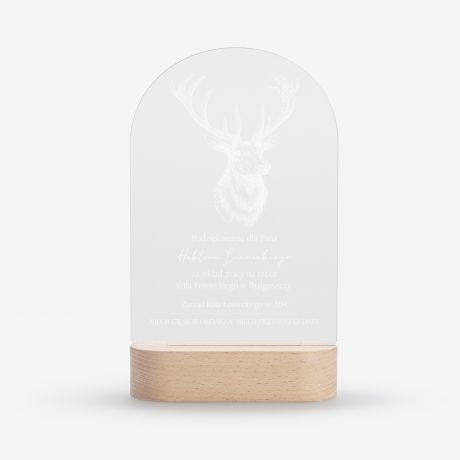 Statuetka led z podzikowaniem DLA MYLIWEGO