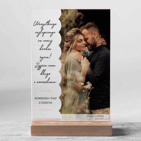 Personalizowana statuetka na lub PAMITKA DLA PARY MODEJ