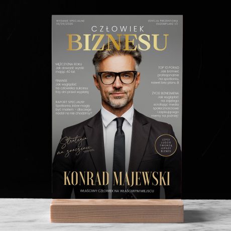 Statuetka ze zdj�ciem PREZENT DLA BIZNESMENA