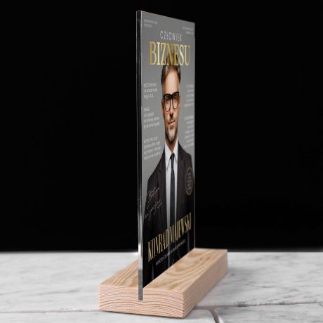 Statuetka ze zdj�ciem PREZENT DLA BIZNESMENA