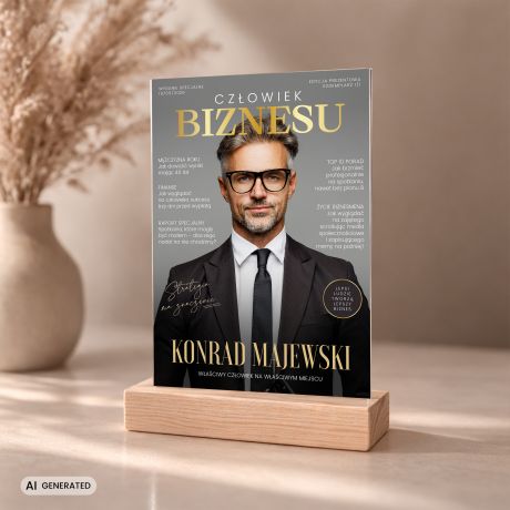 Statuetka ze zdj�ciem PREZENT DLA BIZNESMENA