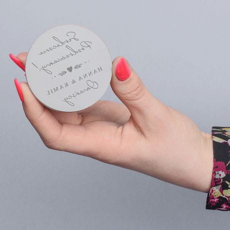 Stempel drewniany PREZENT NA LUB DLA ZNAJOMYCH - zestaw