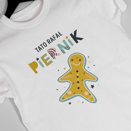 witeczna koszulka dla taty PIERNIK - M