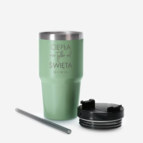 witeczny kubek termiczny CIEPA NIE TYLKO OD WITA
