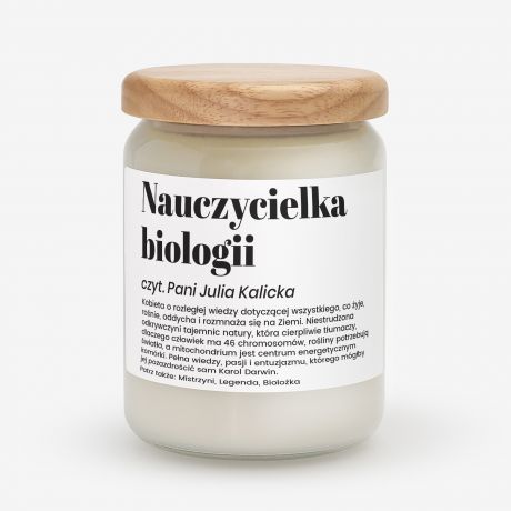 �wieca DEFINICJA prezent dla nauczycielki biologii