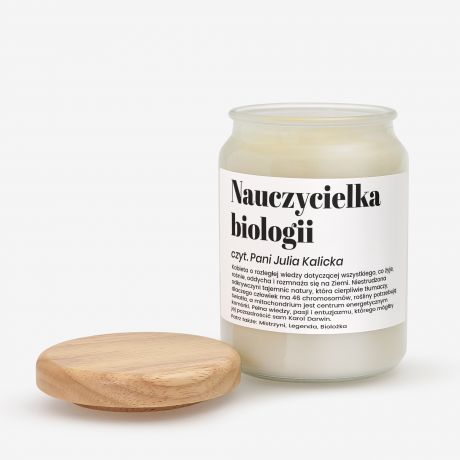 �wieca DEFINICJA prezent dla nauczycielki biologii
