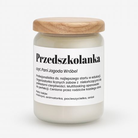 �wieca DEFINICJA prezent dla przedszkolanki