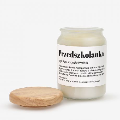 �wieca DEFINICJA prezent dla przedszkolanki