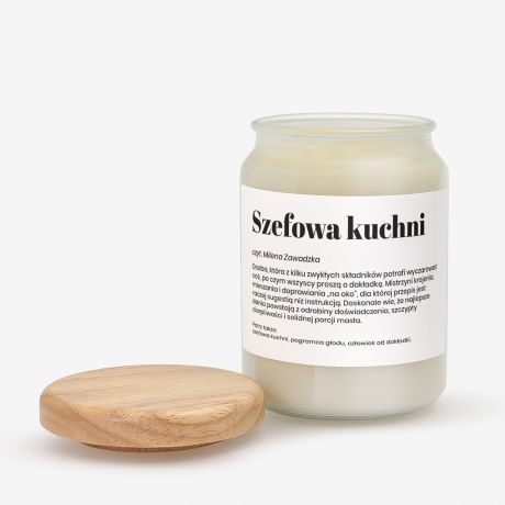 �wieca DEFINICJA prezent dla szefowej kuchni prezent dla kucharki �wieca z imieniem