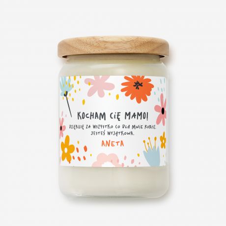 wieca dla mamy KOCHAM CI MAMO