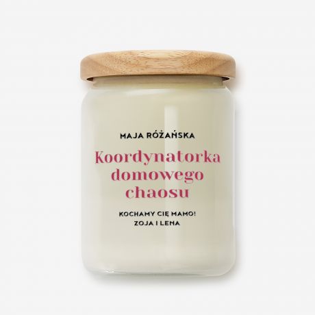 �wieca na Dzie� Mamy KOORDYNATORKA DOMOWEGO CHAOSU prezent na urodziny dla mamy prezent na dzie� matki