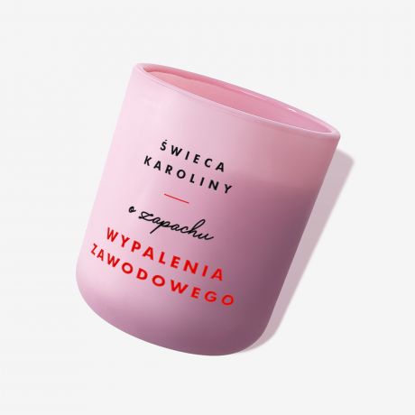 �wieca O ZAPACHU WYPALENIA ZAWODOWEGO prezent dla wsp�pracownika �wieca zapachowa na prezent �wieca z napisem