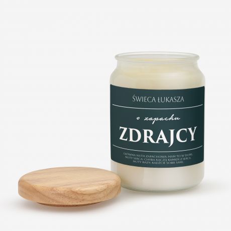 wieca o zapachu ZDRAJCY prezent na odejcie z pracy