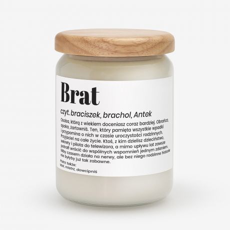 �wieca personalizowana DEFINICJA prezent dla brata prezent dla brata na urodziny �wieczka personalizowana