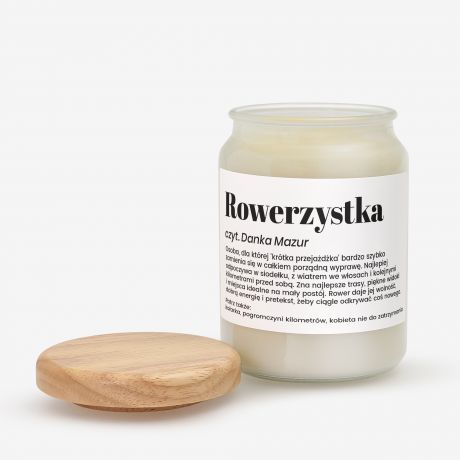 �wieca personalizowana DEFINICJA prezent dla rowerzystki �wiece zapachowe na prezent prezent dla niej