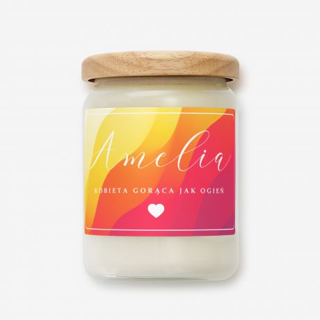 wieca z naturalnego wosku GORCA KOBIETA