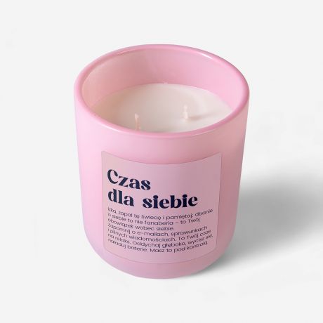 wieca zapachowa CZAS DLA SIEBIE prezent dla koleanki z pracy