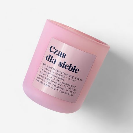 wieca zapachowa CZAS DLA SIEBIE prezent dla koleanki z pracy