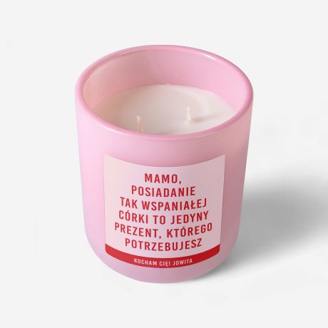 wieca zapachowa PREZENT DLA MAMY OD CRKI