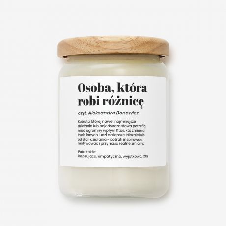 wieca zapachowa PREZENT DLA WYJTKOWEJ OSOBY