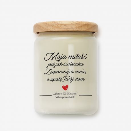 �wieca zapachowa SPAL� CI DOM prezent walentynkowy