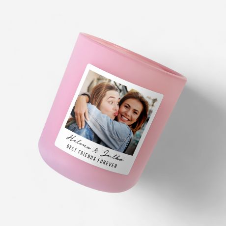 wieczka dla przyjaciki BFF prezent ze zdjciem wieca dla przyjaciki prezent dla przyjaciki na urodziny