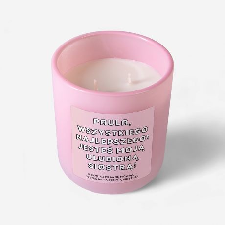 Personalizowana wieczka dla siostry ULUBIONA SIOSTRA prezent dla siostry wieczka personalizowana