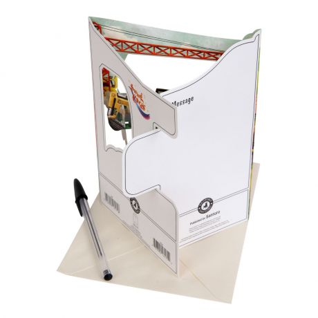 Kartka urodzinowa dla ch�opca 3D BUDOWA