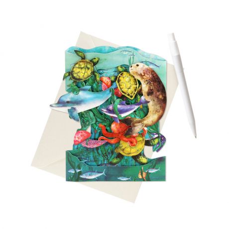 Kartka na urodziny dziecka PODWODNY �WIAT