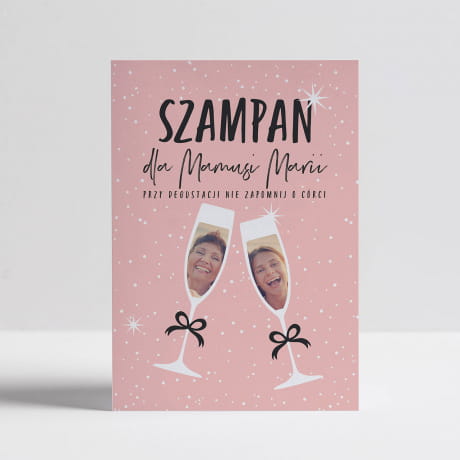 Szampan MOET z kartk PREZENT NA DZIE MAMY