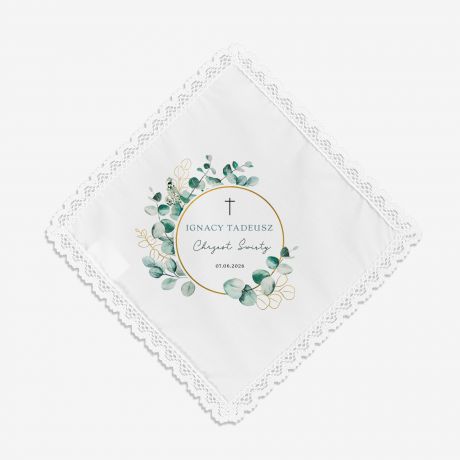 Personalizowana szatka do chrztu PAMI�TKA CHRZTU �WI�TEGO prezent na chrzest szatka do chrztu pami�tka dla dziecka