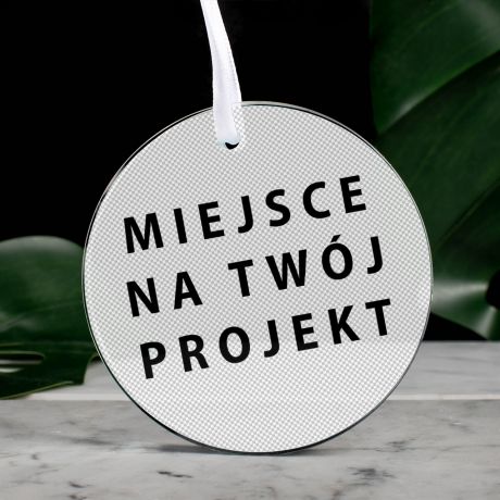 Szklana zawieszka personalizowana TWJ PROJEKT 