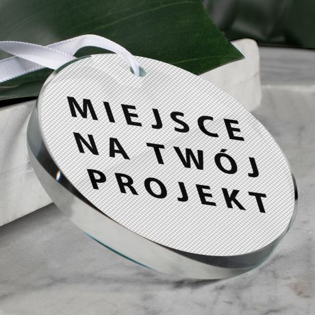 Szklana zawieszka personalizowana TWJ PROJEKT 