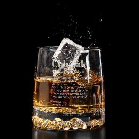 Grawerowana szklanka DEFINICJA prezent na Dzie Chopaka prezent dla chopaka szklanka do whisky