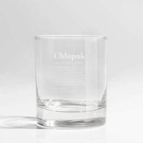 Personalizowana szklanka DEFINICJA upominek dla chopaka prezent na dzie chopaka prezent dla chopaka