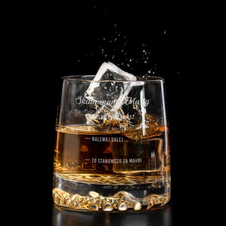 Szklanka dla mamy z grawerem SKALA prezent dla mamy szklanka dla mamy dzie� matki szklanka do whisky