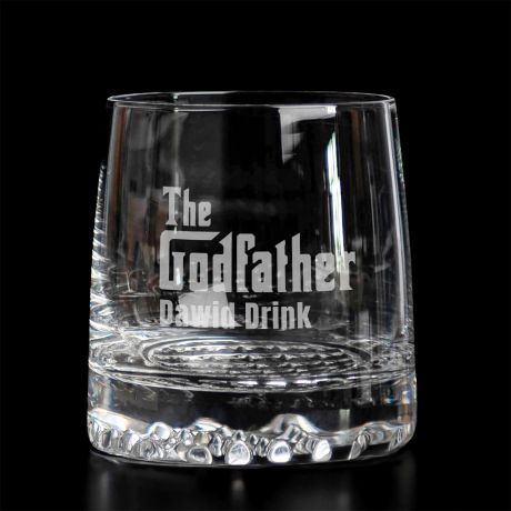 Szklanka do whisky z grawerem THE GODFATHER prezent dla chrzestnego